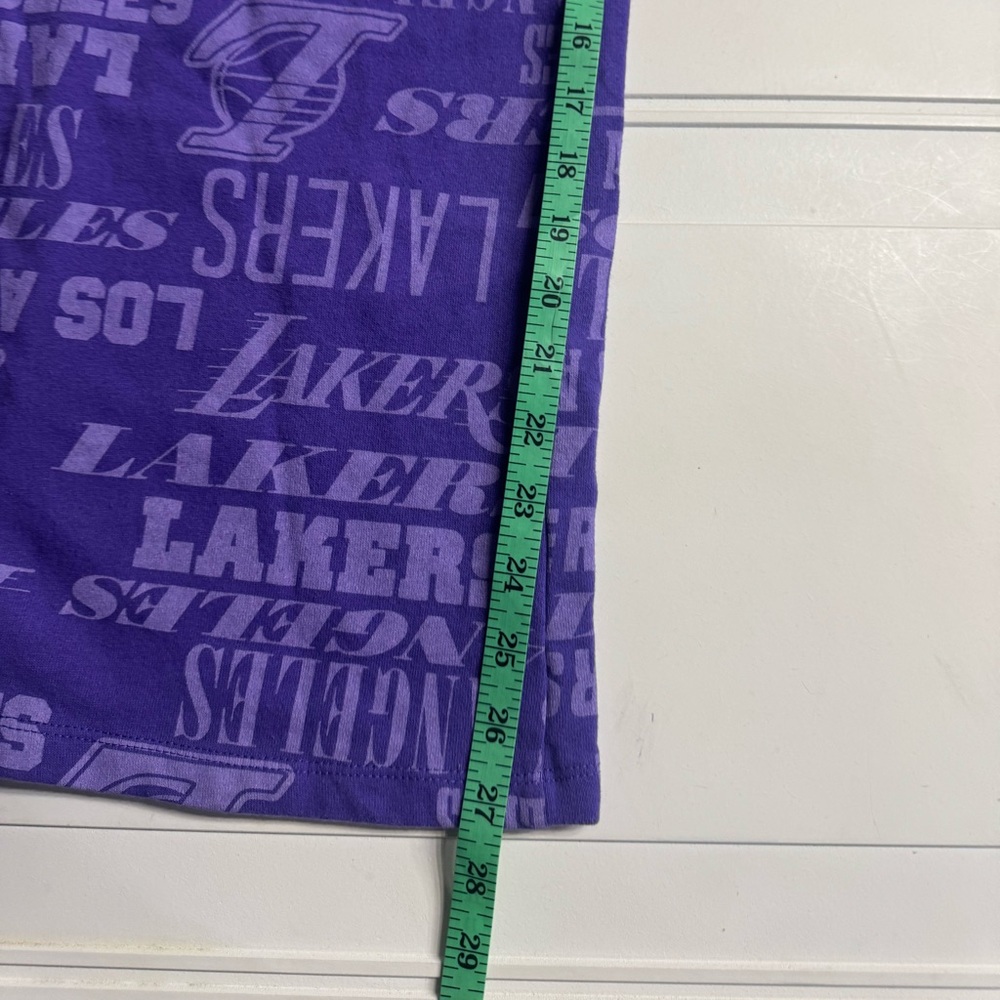 NBA Los Angeles Lakers Logo Women’s Purple Wide Leg Sweatpants Size Medium - Picture 3 of 6